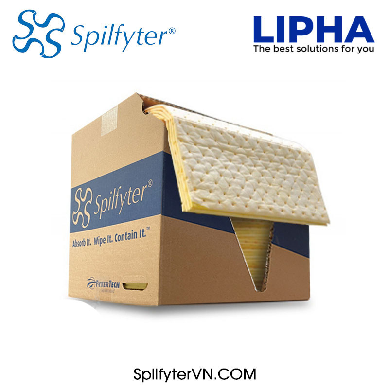 Tấm Thấm Hóa Chất, Giấy Thấm Hóa Chất Nguy Hại Spilfyter Hazmat Sorbent Pad S2-70 Chính Hãng phân phối COCQ Tấm Thấm Hóa Chất, Giấy Thấm Hóa Chất Nguy Hại Spilfyter Hazmat Sorbent Pad S2-70 Chính Hãng phân phối COCQ